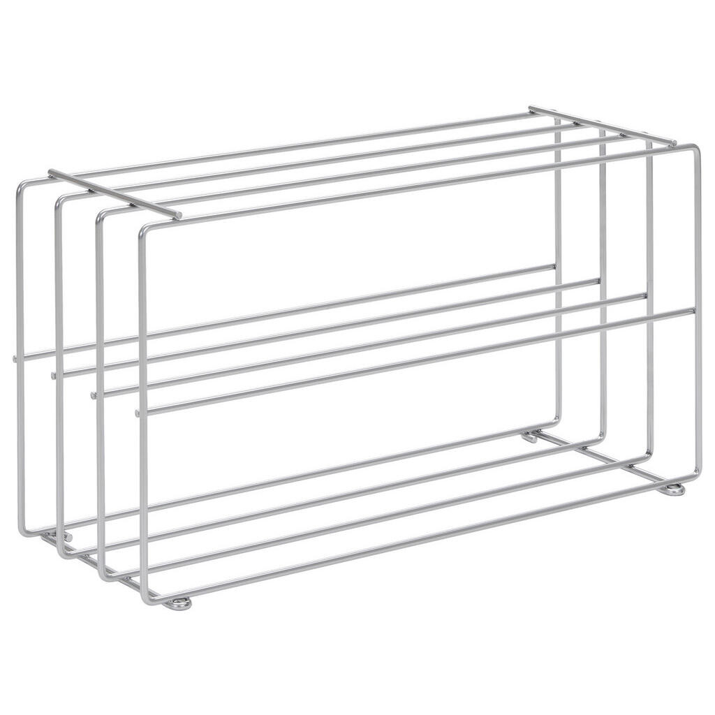 Livetastic REGÁL NA TOPÁNKY, strieborná, chrómová, 73/40/28,5 cm