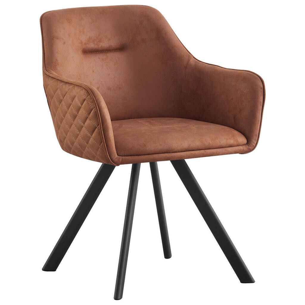 Hom`in STOLIČKA S PODRÚČKAMI, železo, mikrovlákno, čierna, červenohnedá