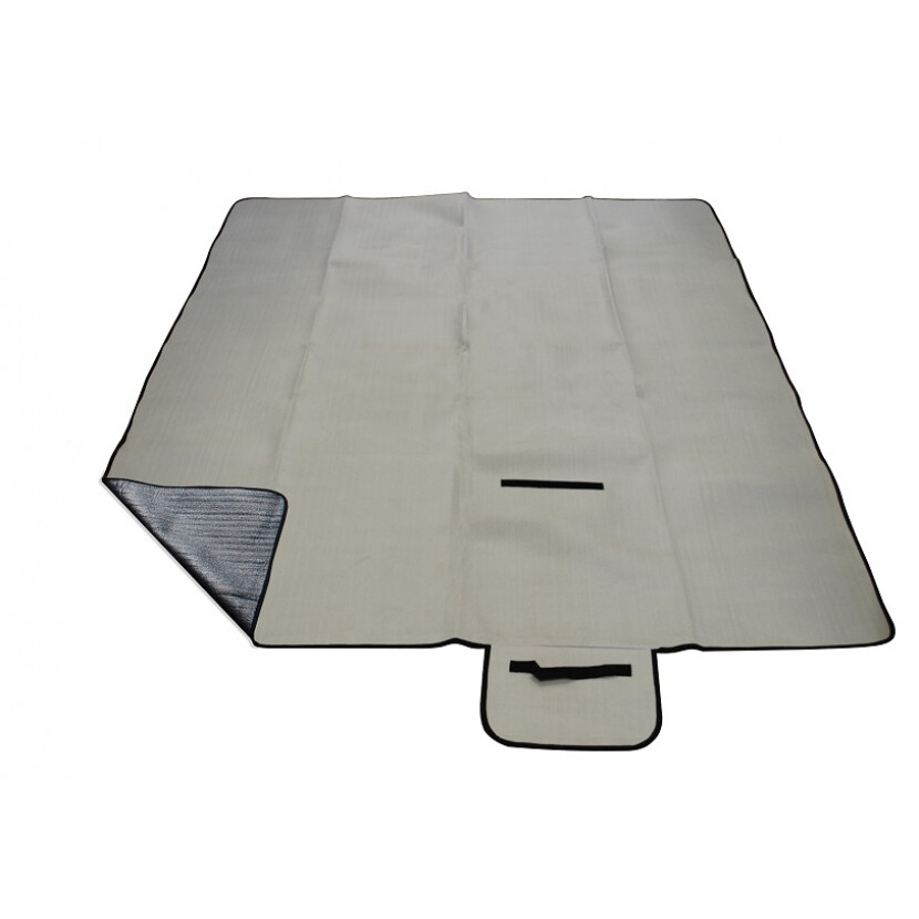 Pikniková deka Calter Stady 170x150 cm - sivá