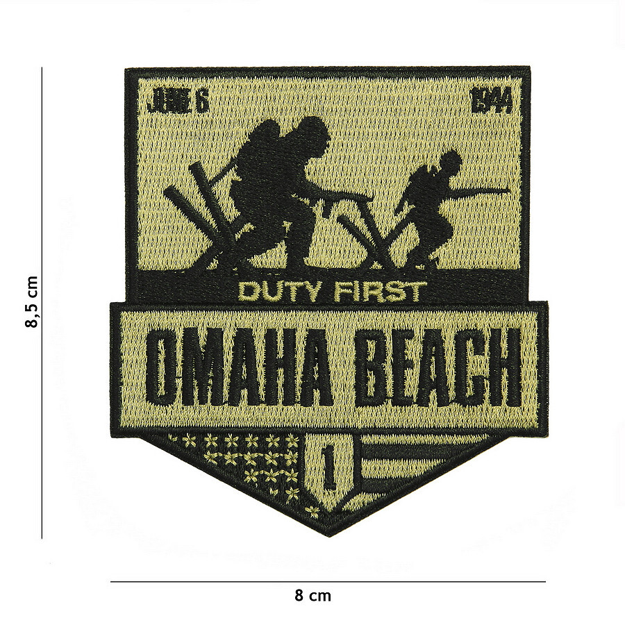 Nášivka textilná Fostex D-Day Omaha Beach - coyote-čierna
