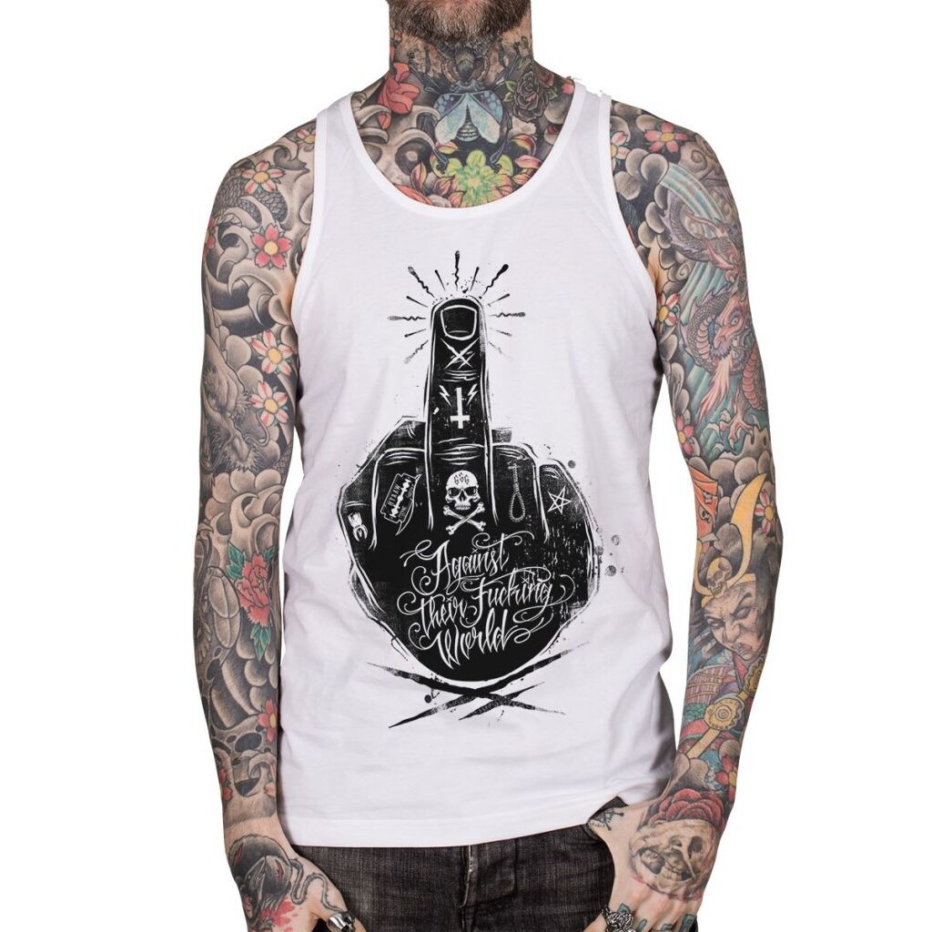 Tielko pánske Hyraw Finger - biele, XXL