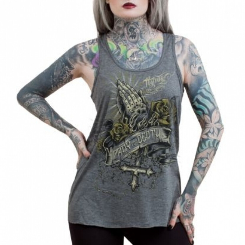 Tielko dámske Hyraw Pray - sivé, XL