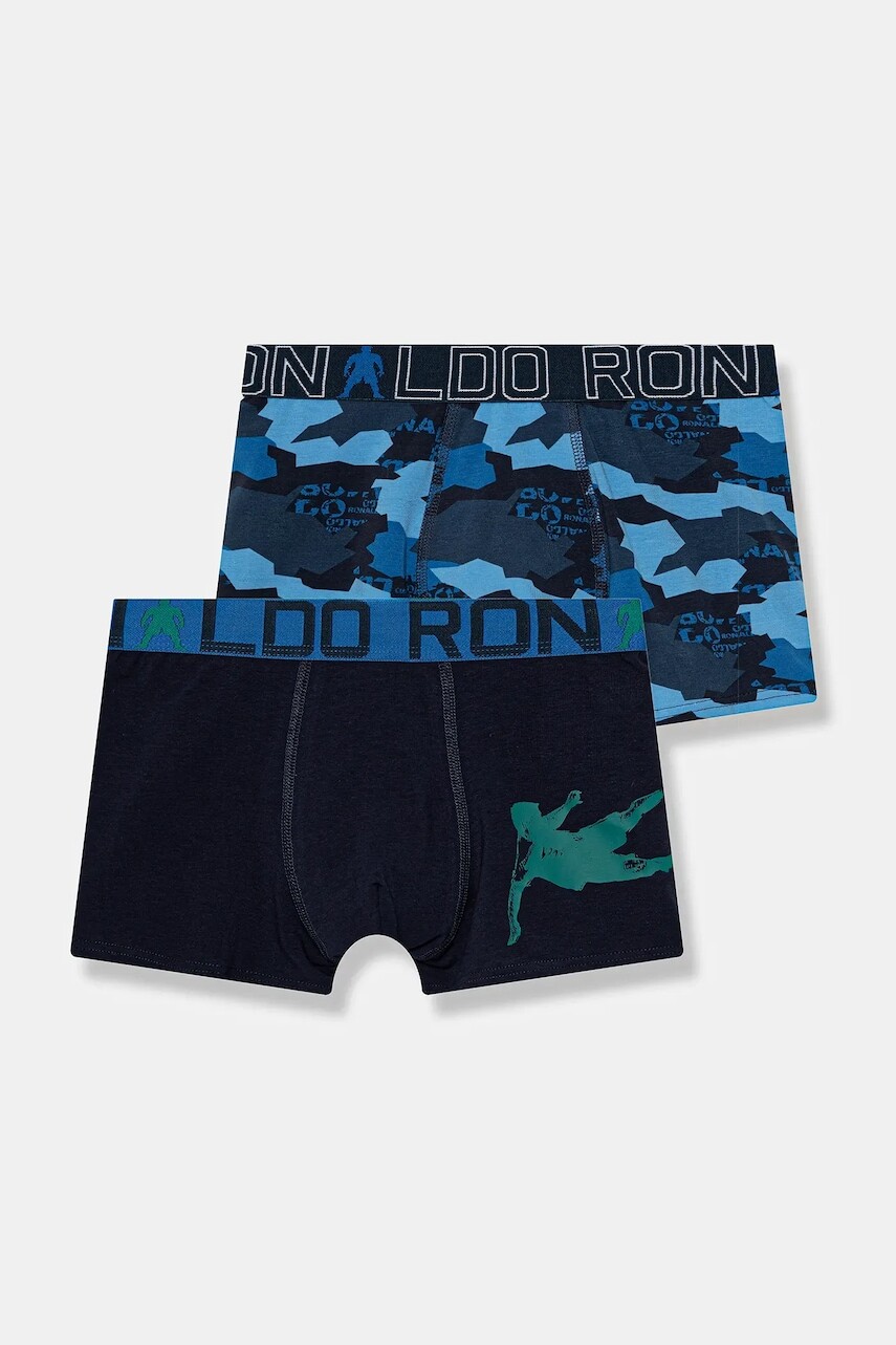 Detské boxerky CR7 Cristiano Ronaldo 2-pak tmavomodrá farba, 8400