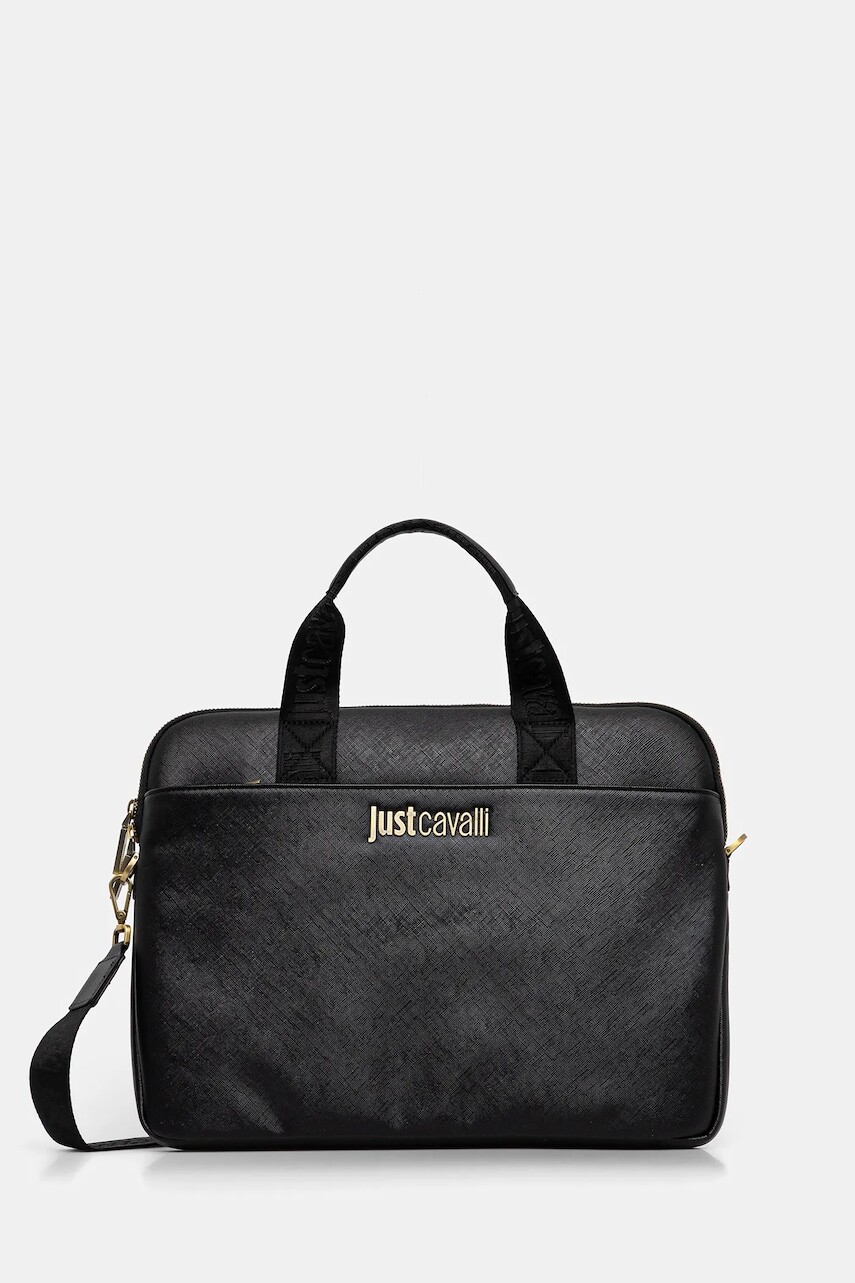 Taška Just Cavalli čierna farba, 79QA4B36 ZSB85