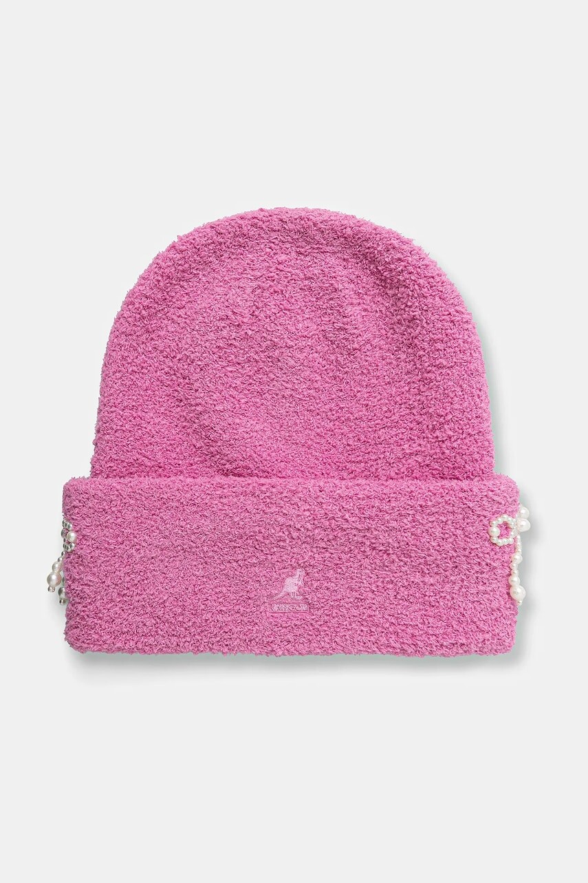Čiapka Kangol PEARL BEANIE ružová farba, K3794.PP692