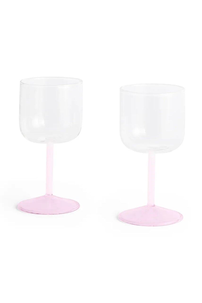 Sada pohárov na víno HAY Tint 7,5 x 15 cm zelená farba