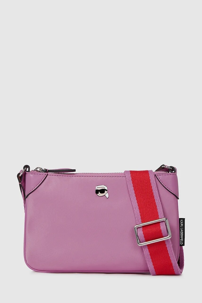 Kabelka Karl Lagerfeld IKON ružová farba, A4W32084