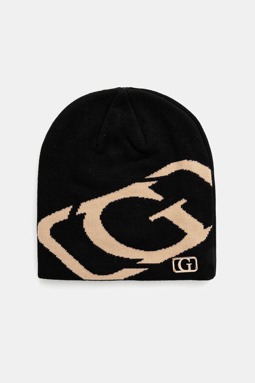 Čiapka Guess čierna farba, AW5365 VIS01