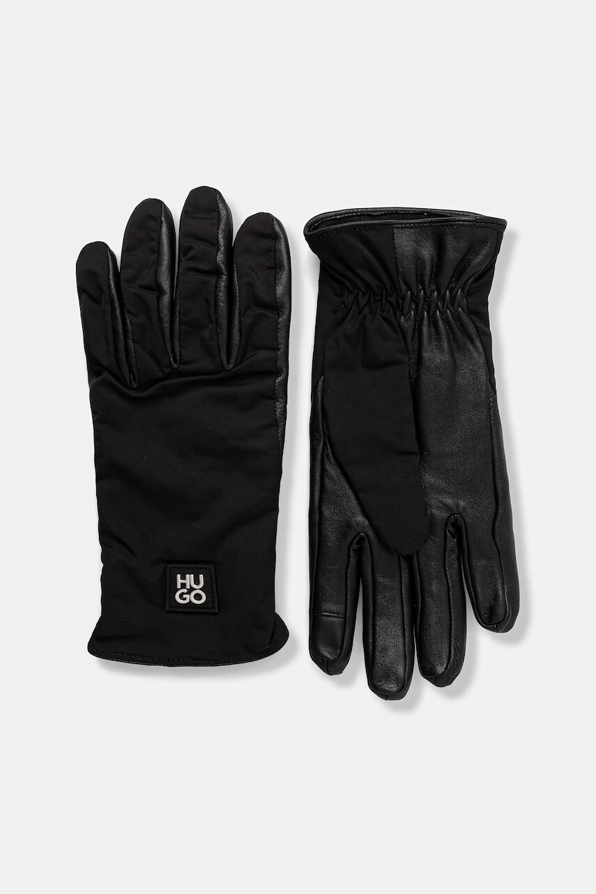 Rukavice HUGO čierna farba, 50548758
