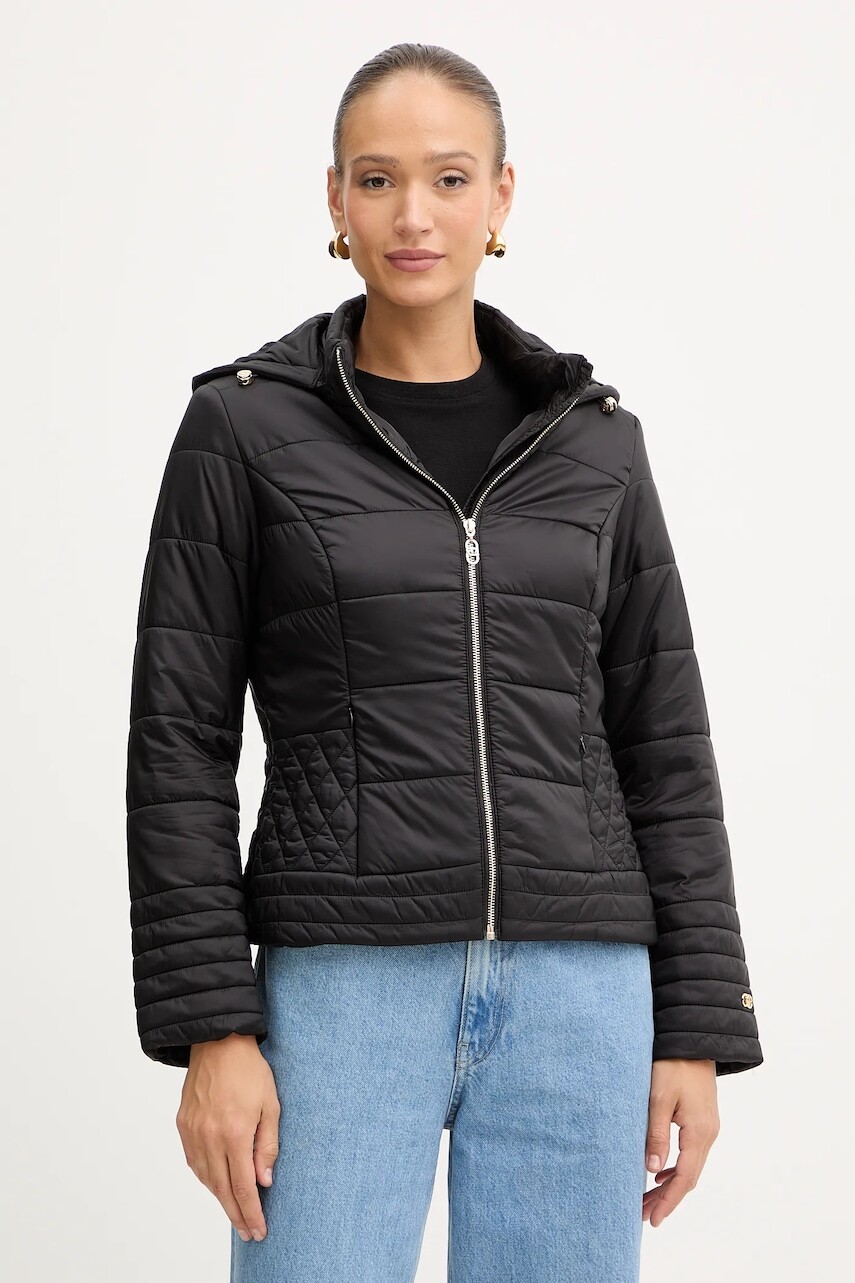 Bunda Liu Jo čierna farba, prechodná, TF5067.TS918