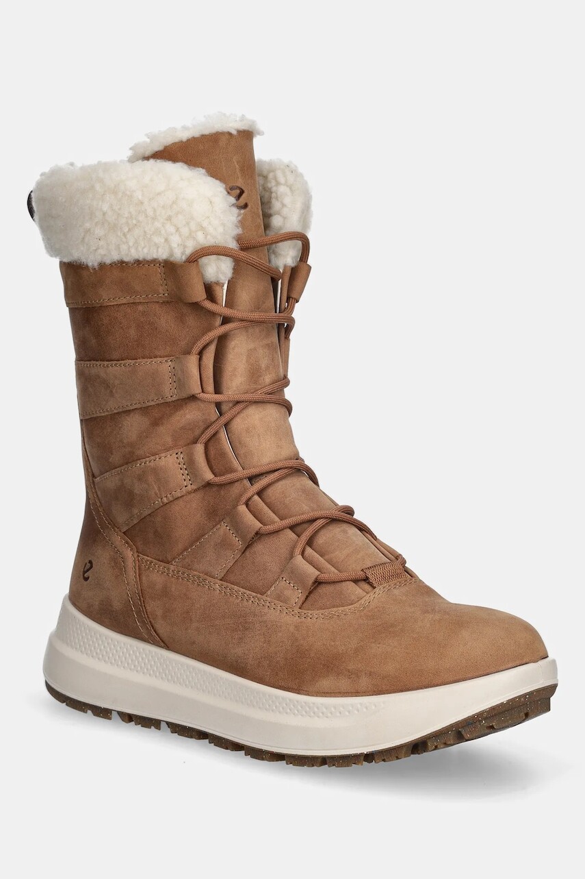 Snehule Ecco Solice Mid Wp 200G Pl hnedá farba, 420213-02291