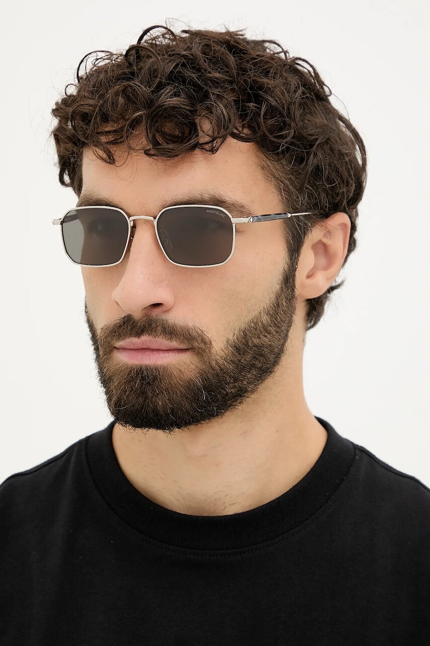 Slnečné okuliare Montblanc strieborná farba, MB0441S