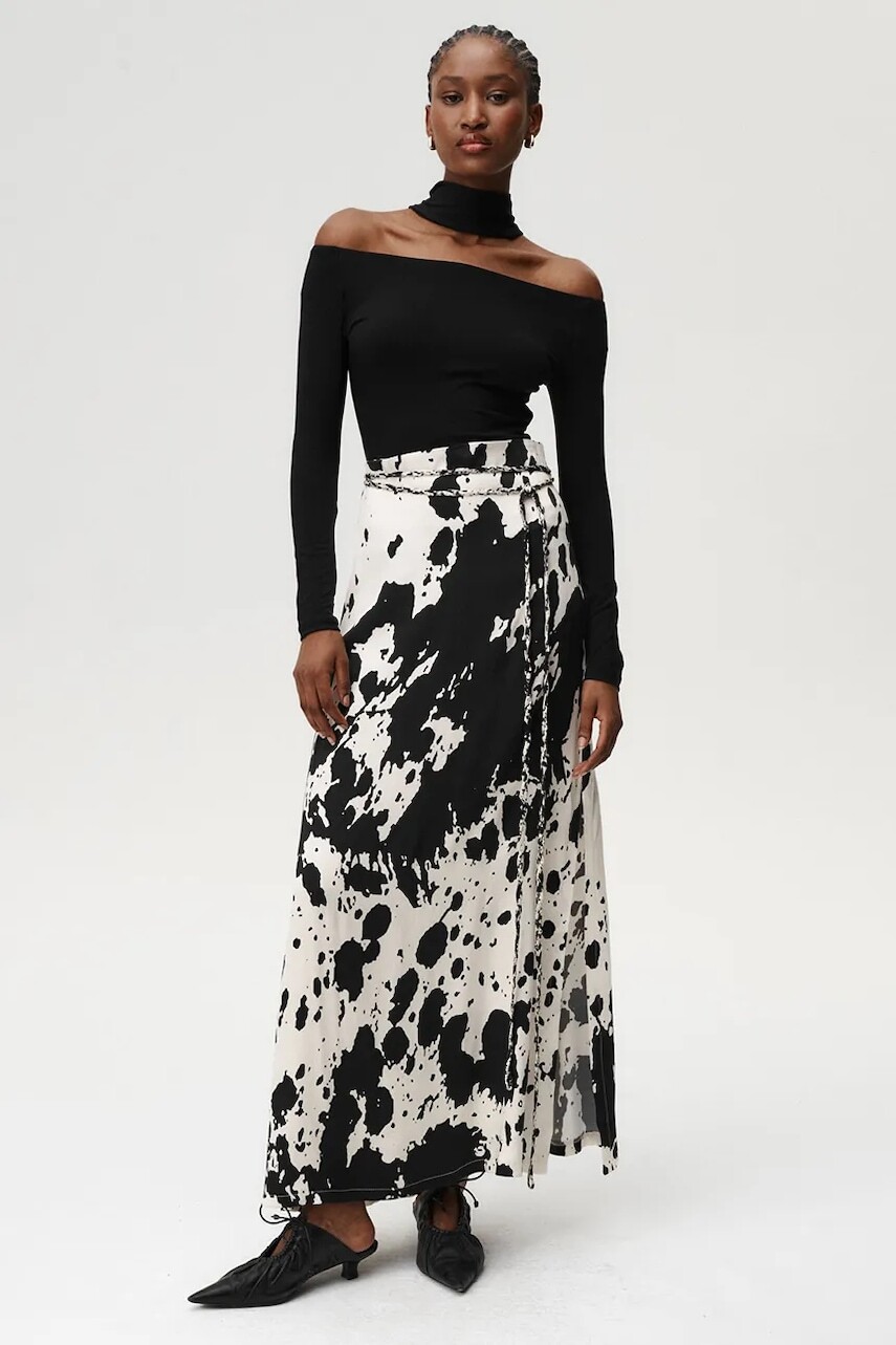 Sukňa Undress Code viac farieb, maxi, áčkový strih, 1072