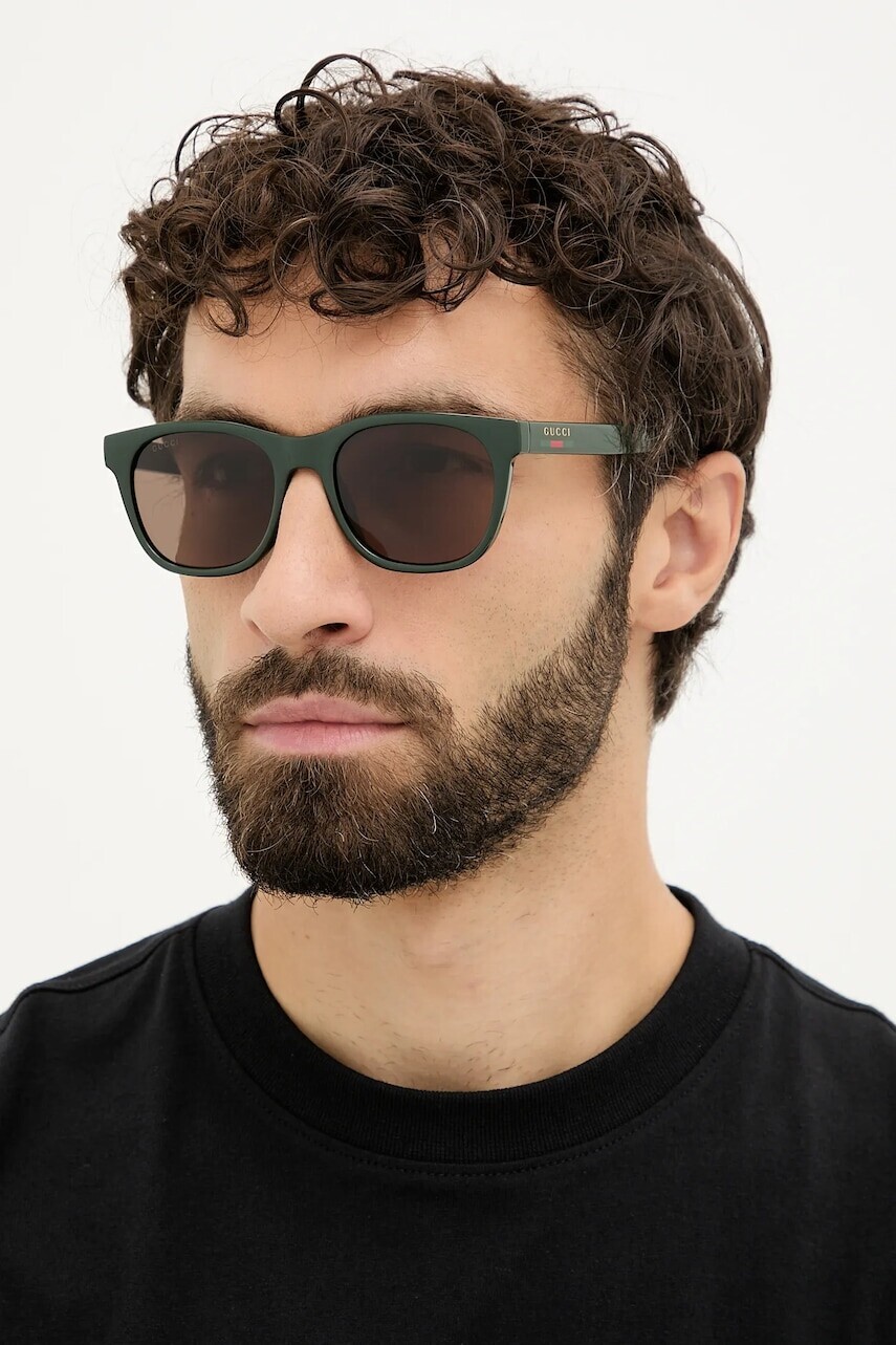 Slnečné okuliare Gucci zelená farba, GG1985S