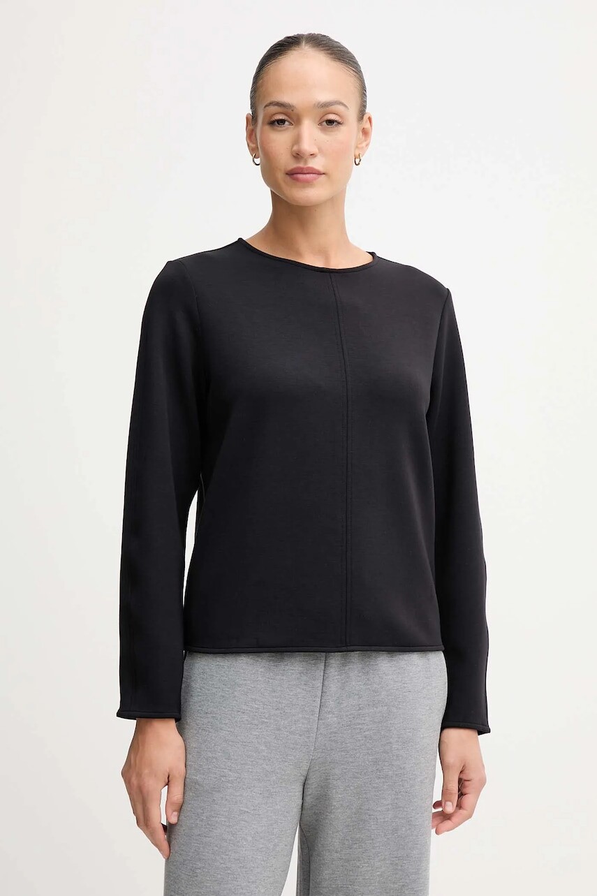 Mikina United Colors of Benetton čierna farba, jednofarebná, 3QAFD10AU