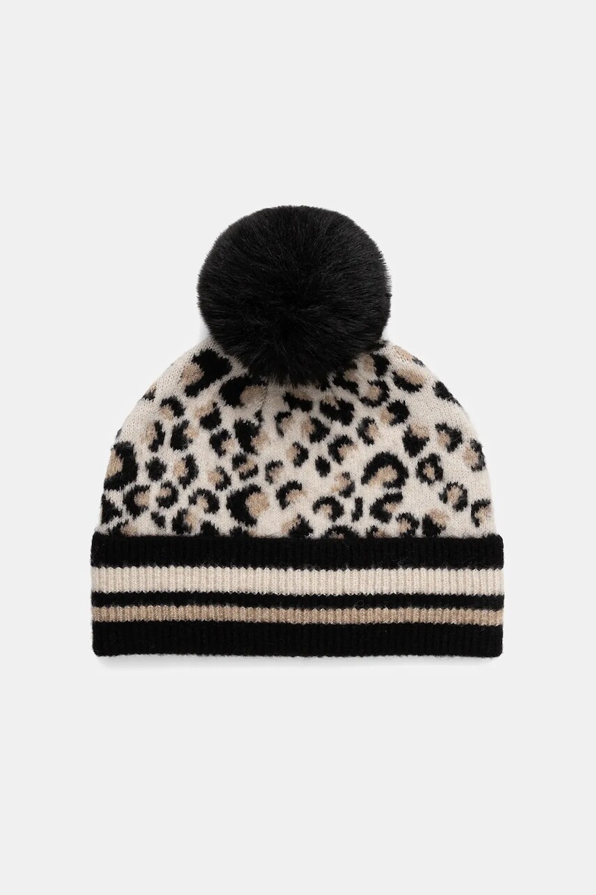 Čiapka s prímesou vlny Morgan béžová farba, 5BOREO