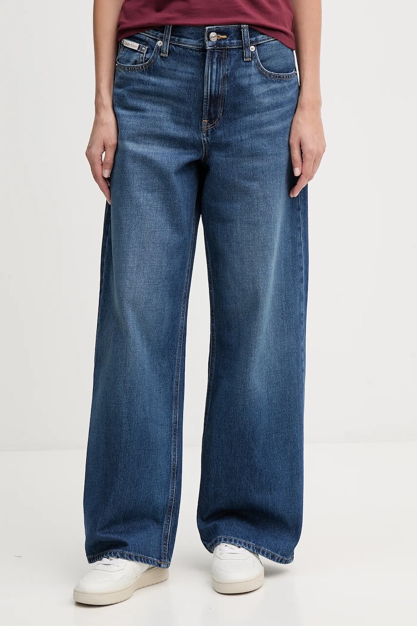 Rifle Calvin Klein Jeans vysoký pás, LV047D716G