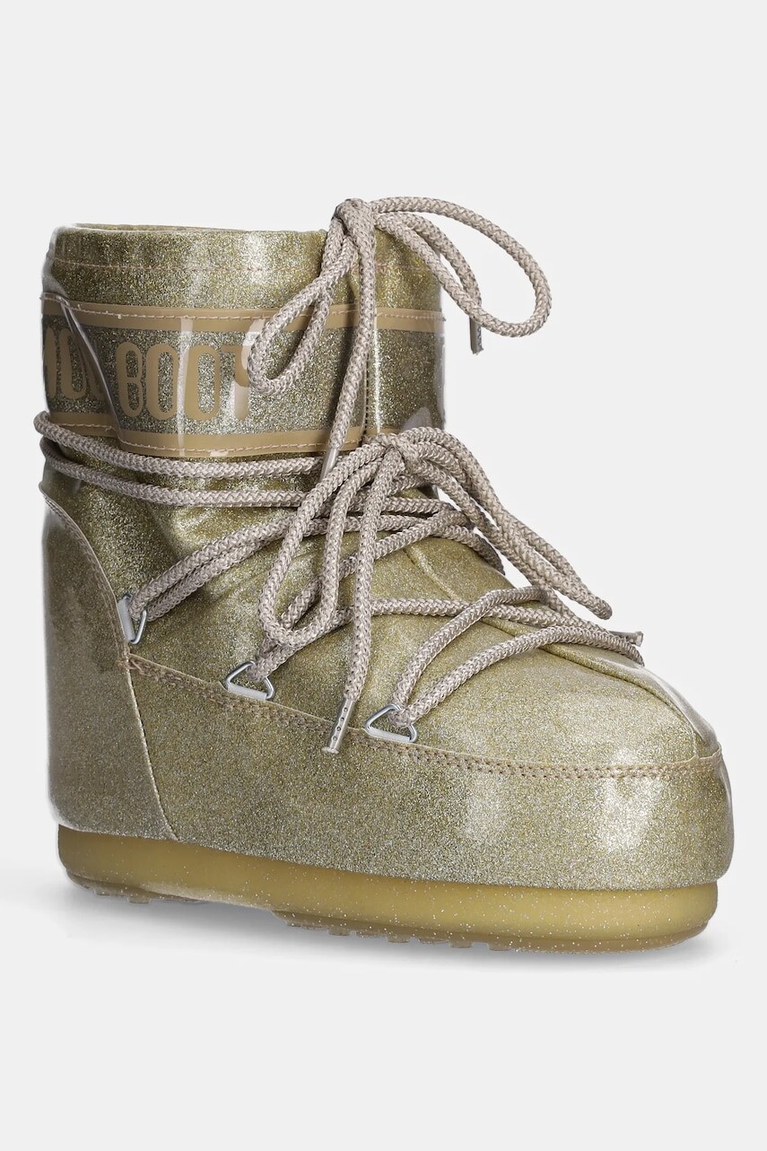 Snehule Moon Boot Icon Low Glitter zlatá farba, 80D1409440-B002