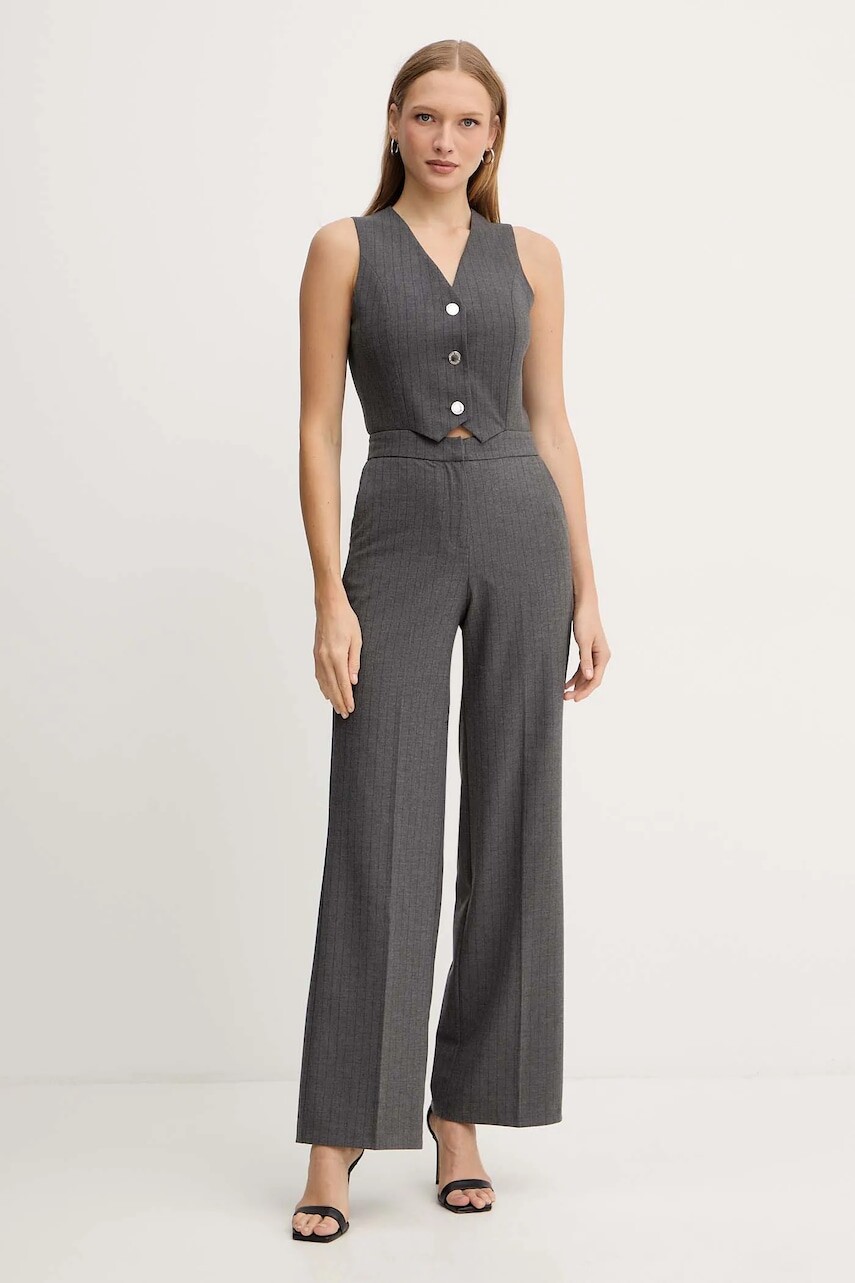 Overal Morgan šedá farba, v výstrih, PAMIL.F