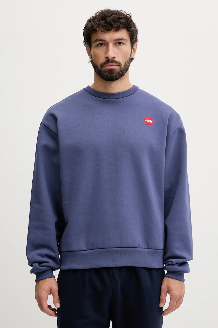 Mikina The North Face Redbox modrá farba, jednofarebná, NF0A8EG1BOT1