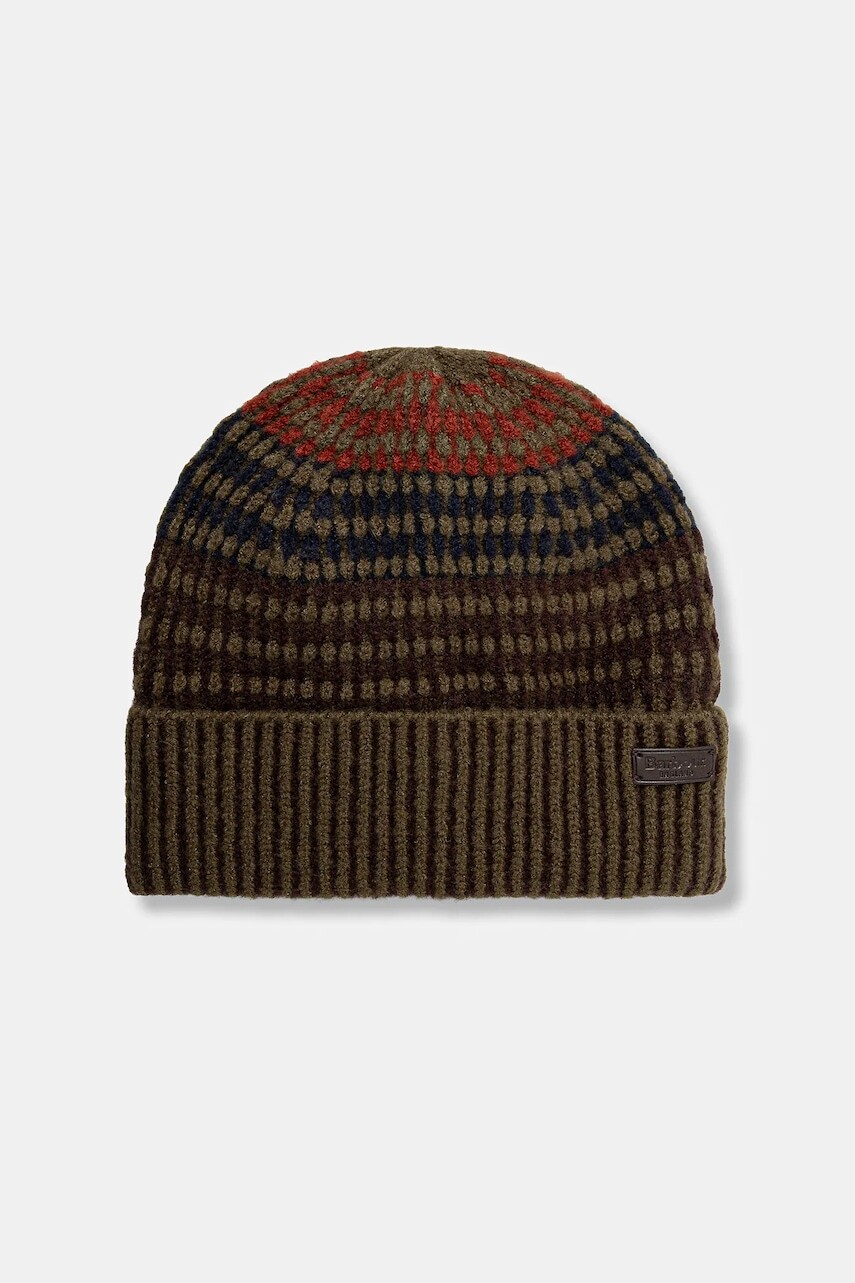 Čiapka Barbour zelená farba, MHA0864