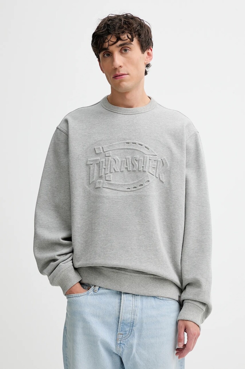 Mikina Dickies šedá farba, melanžová, DK0A88Q4