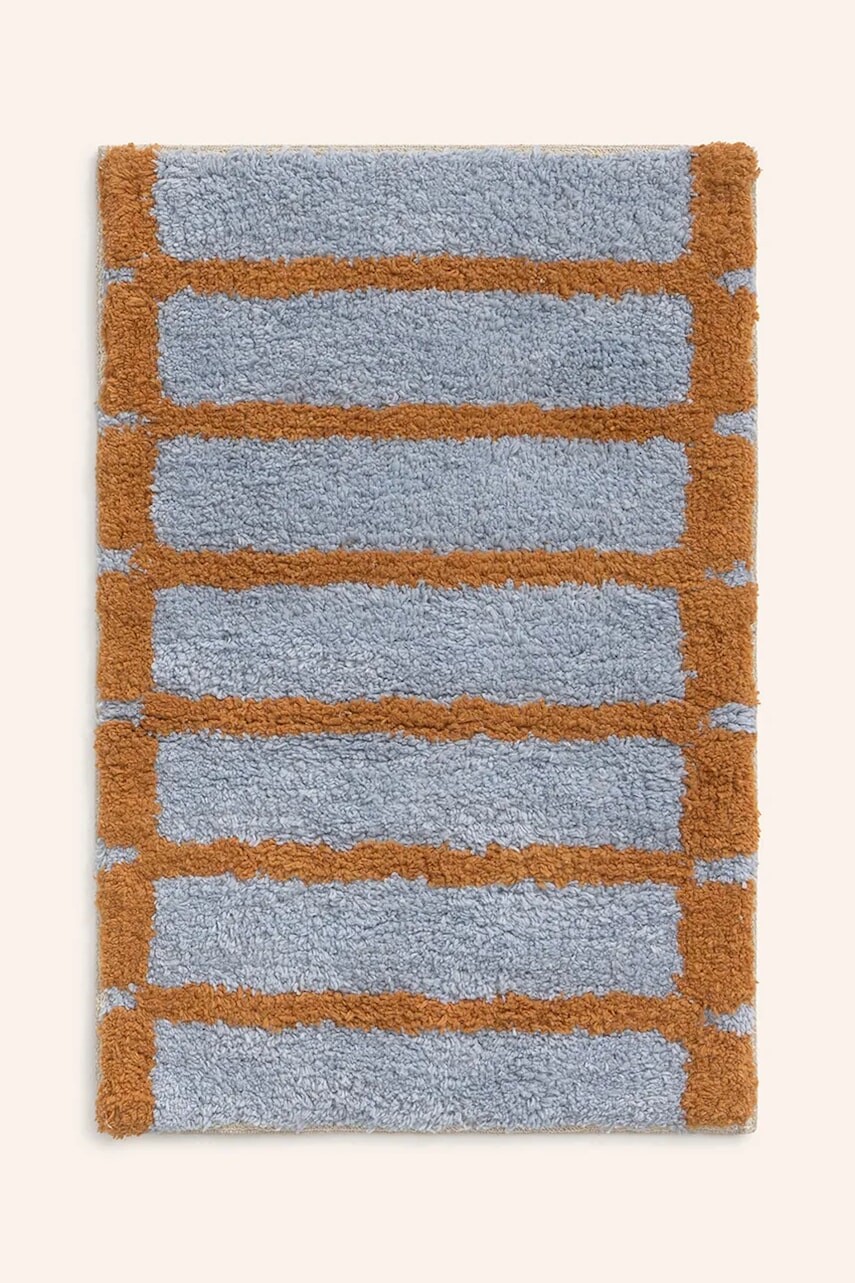 Kúpeľňová predložka Calma House 50 x 35 cm modrá farba