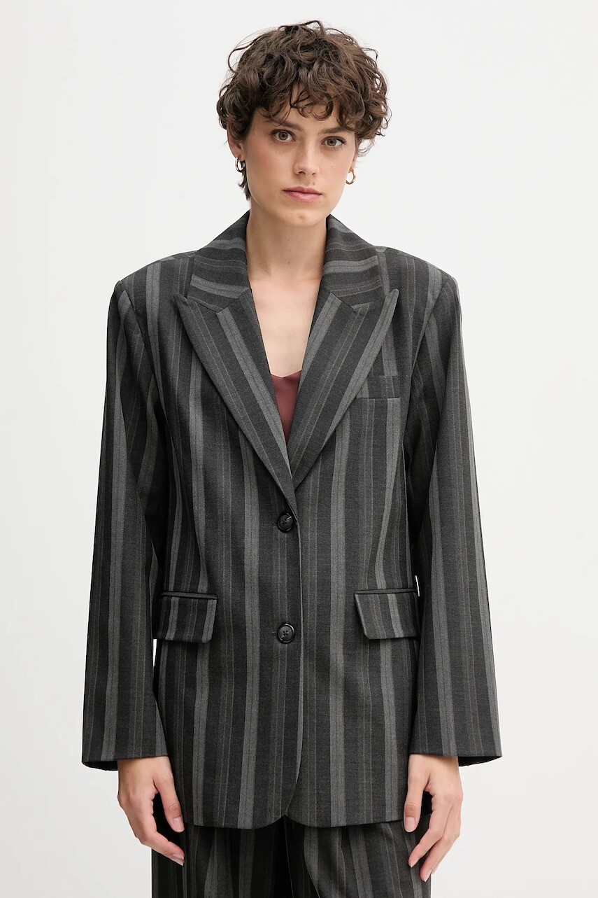 Sako Mos Mosh ELVY šedá farba, jednoradové, vzorované, 173870