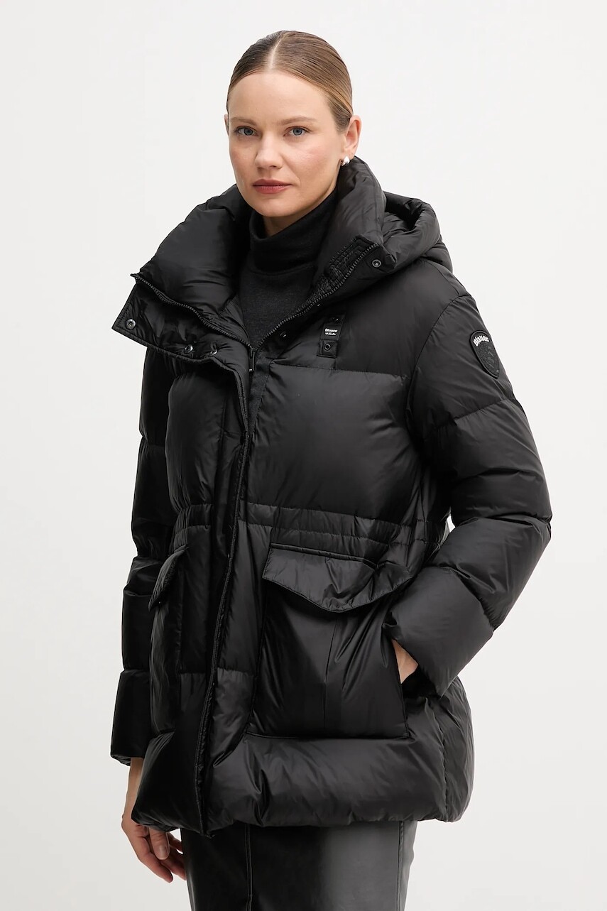 Páperová bunda Blauer CHELSEA čierna farba, zimná, BLDB03175