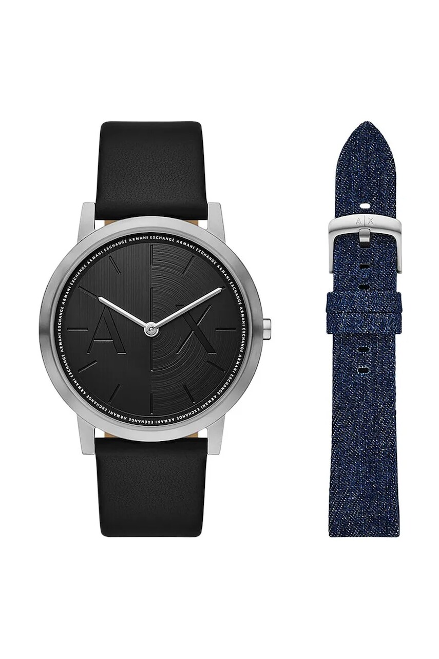 Hodinky Armani Exchange pánske, strieborná farba, AX7168SET