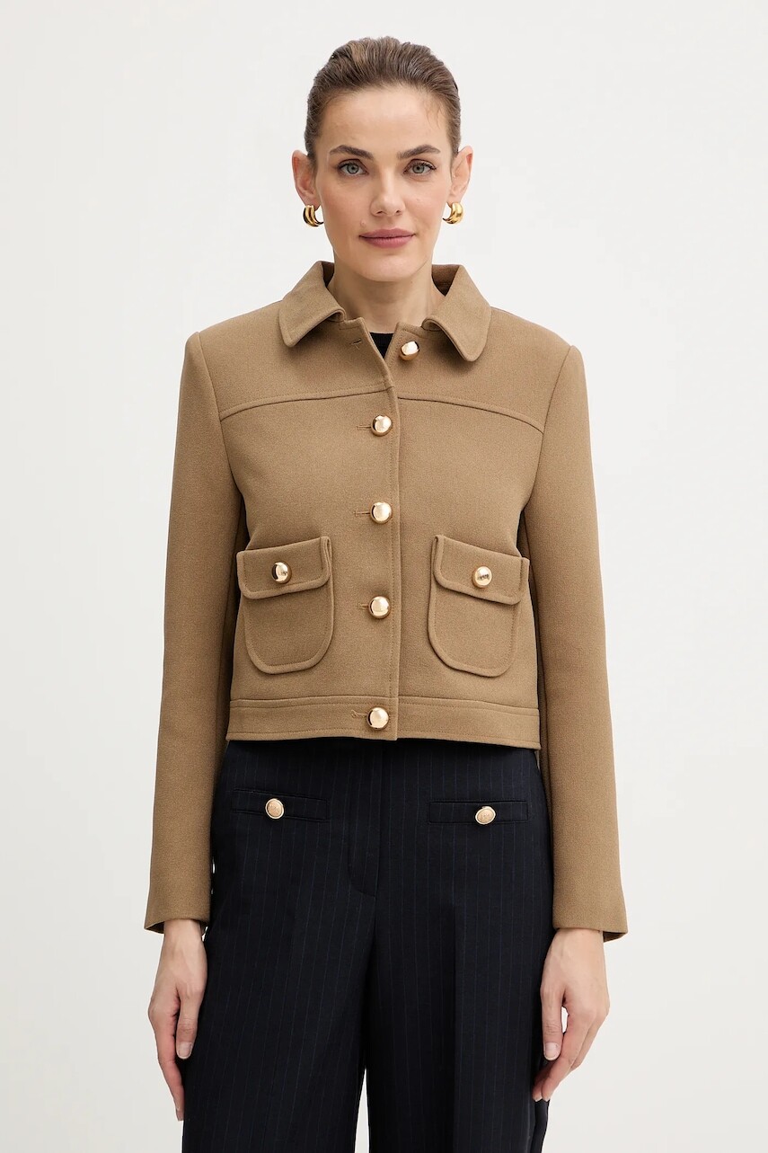 Sako Morgan hnedá farba, jednoradové, jednofarebné, VCELIN