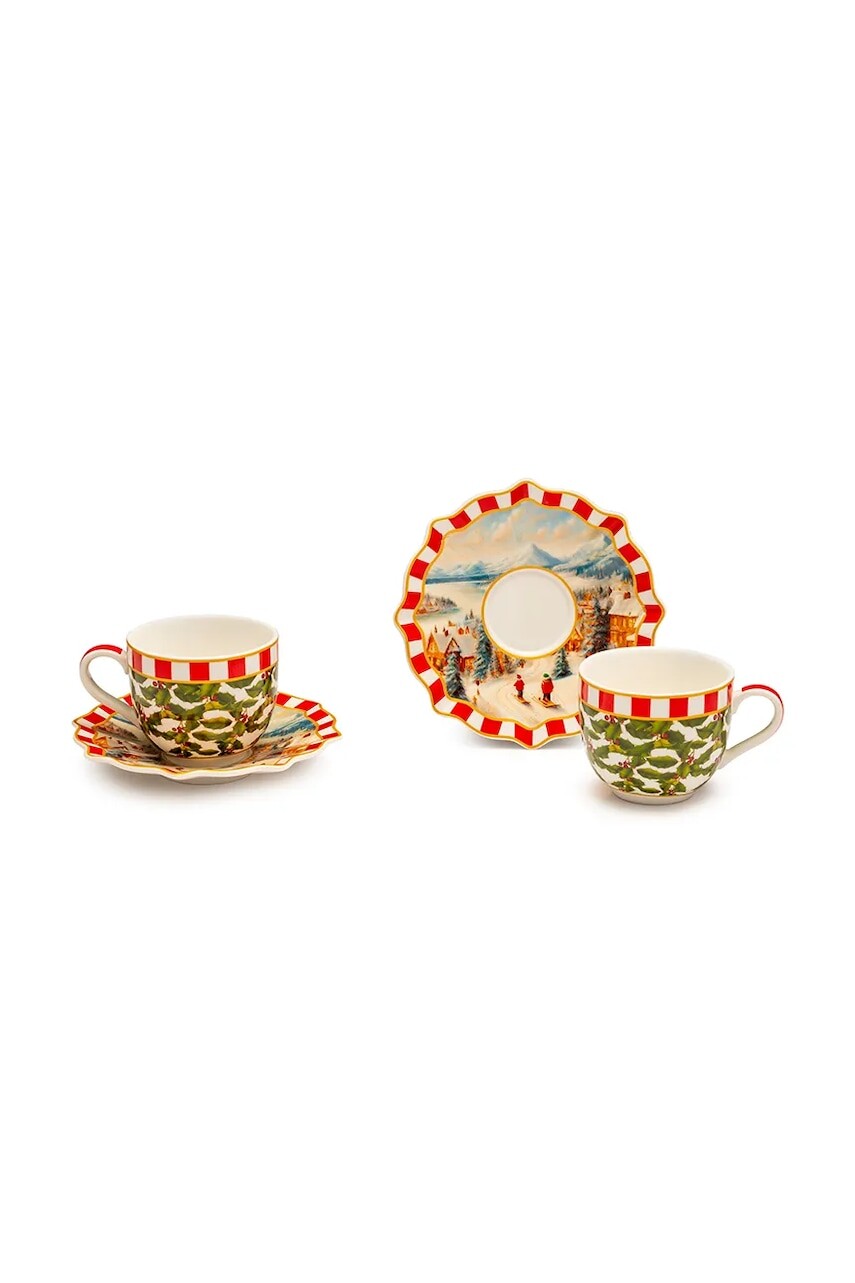 Sada šálok a podšálok pre 2 osoby. Palais Royal 100 ml 4 elementy viac farieb