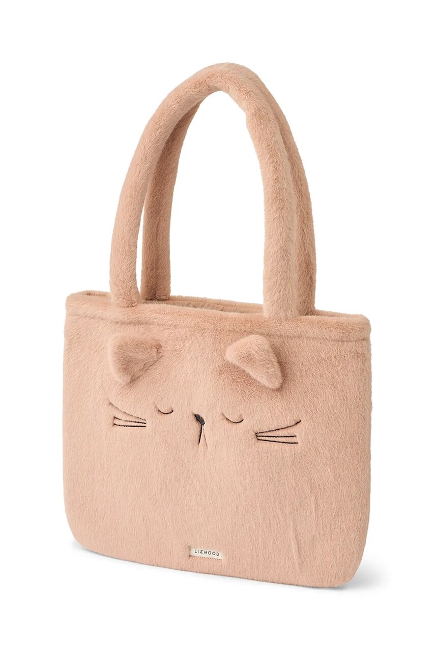 Detská kabelka Liewood Lexi Plush Cat Totebag oranžová farba, LW20811