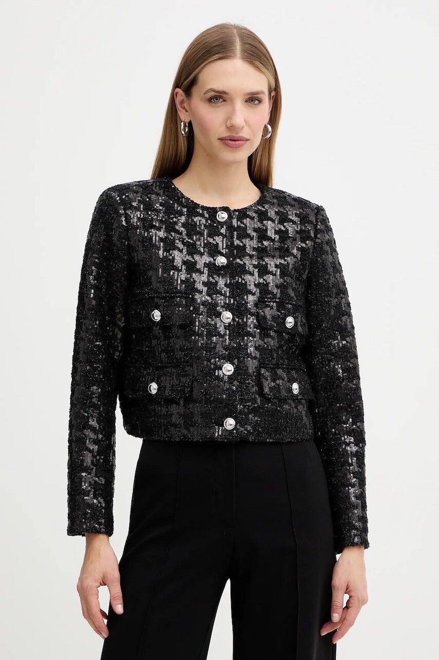 Sako MICHAEL Michael Kors čierna farba, jednoradové, MF510CAJSD