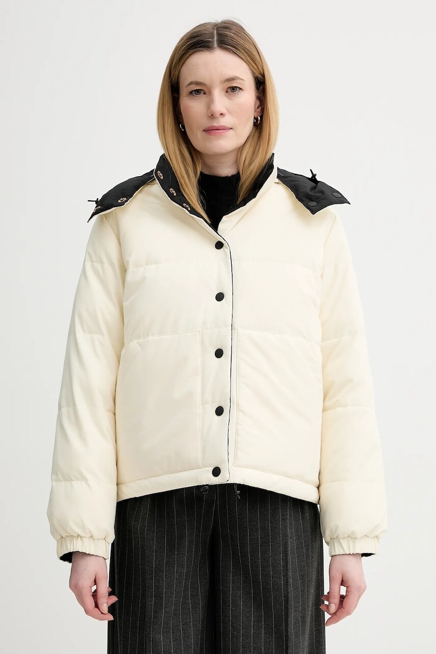 Obojstranná bunda A.P.C. Doudoune Sophie čierna farba, zimná, PSALJ.F30200