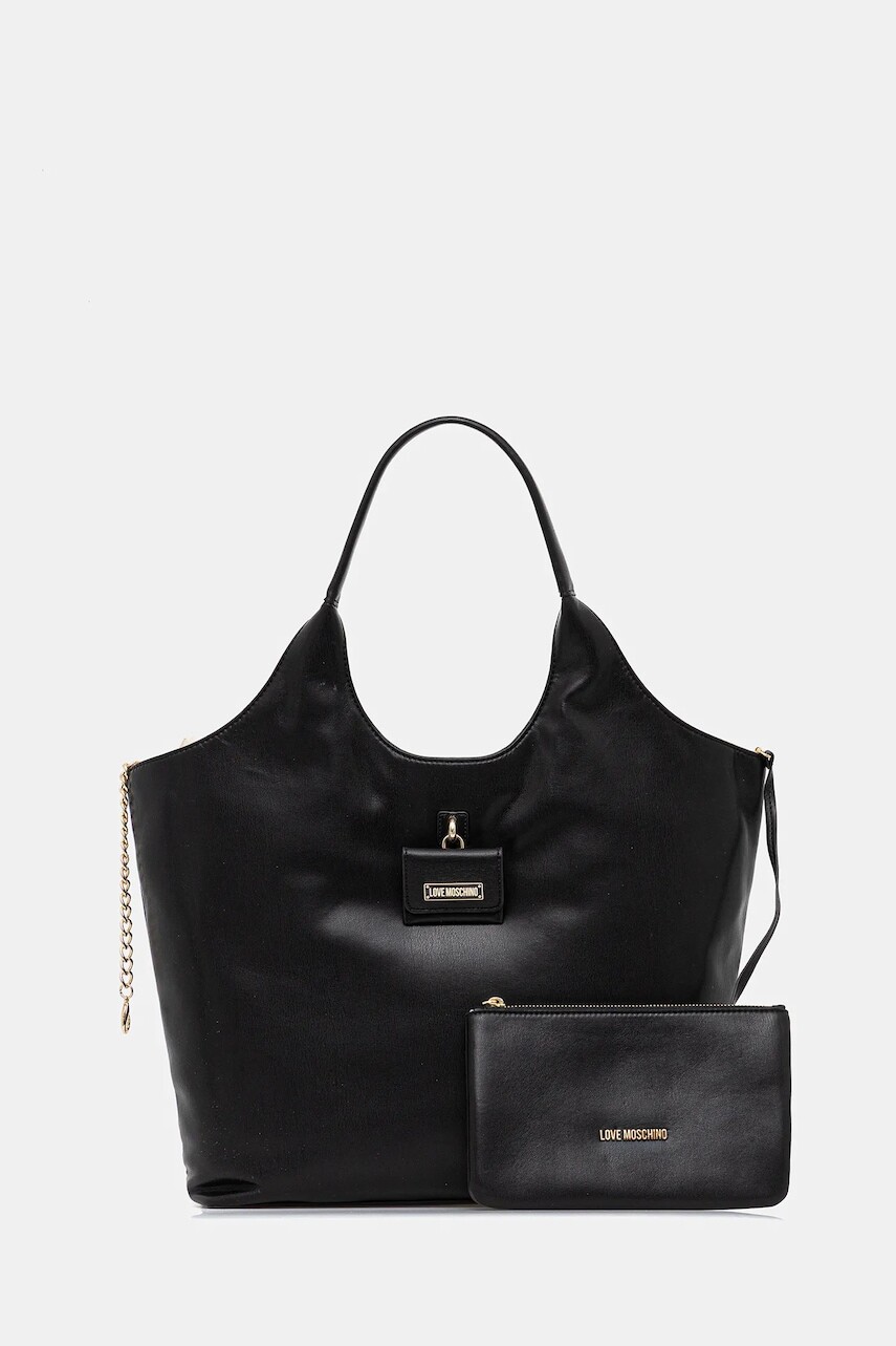 Kabelka Love Moschino čierna farba, JC4392PP0NKN0000