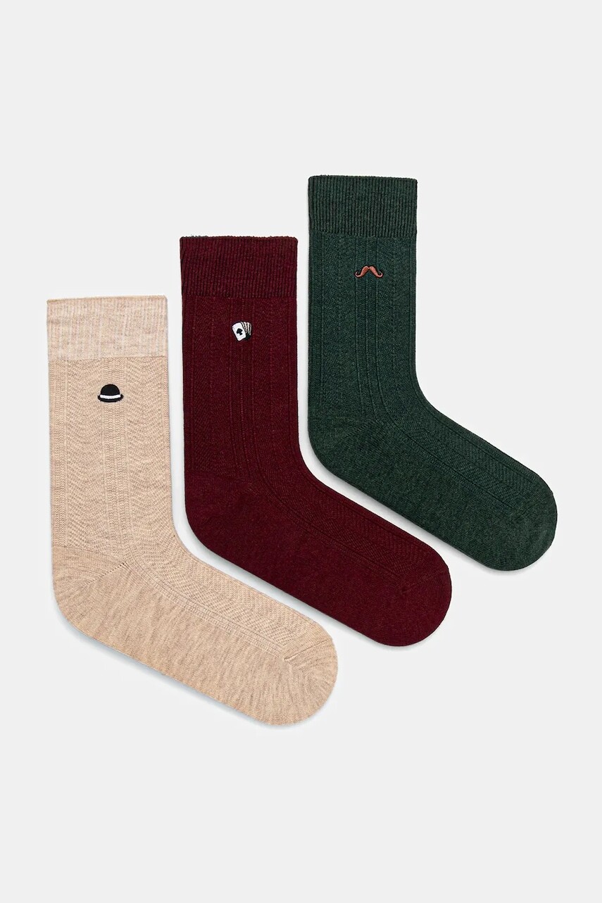 Ponožky s prímesou vlny Medicine 3-pak viac farieb