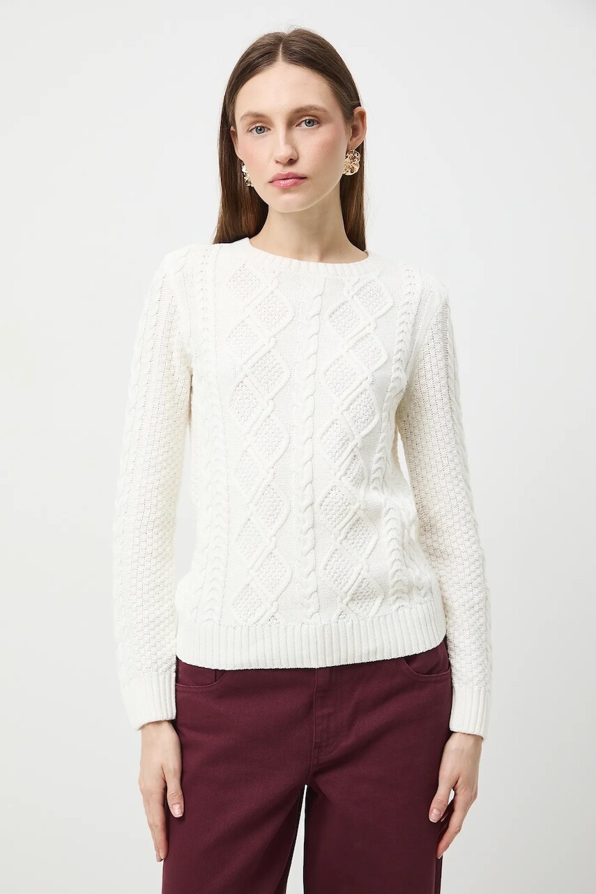 Sveter Medicine béžová farba, teplé