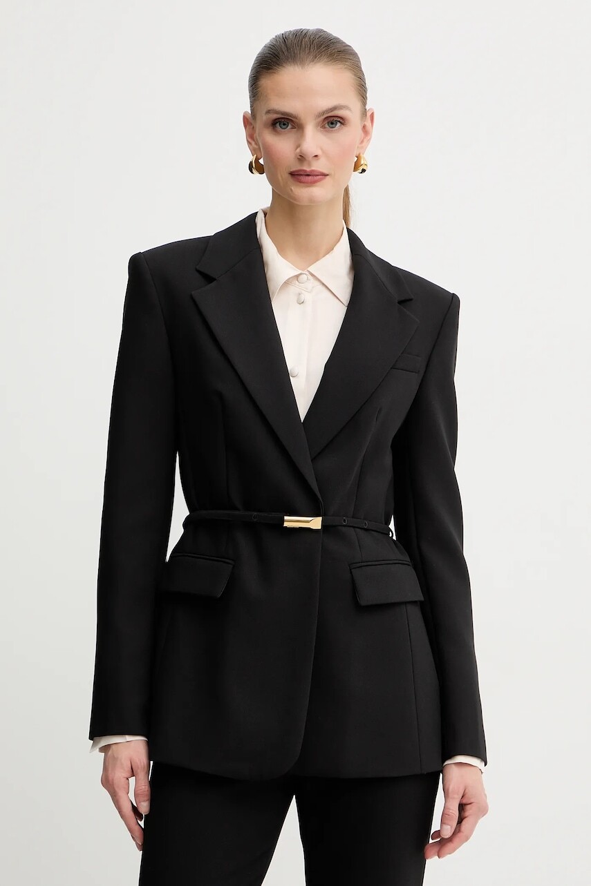 Sako Marciano by Guess DALIA čierna farba, jednoradové, jednofarebné, 5BGN00 7046A