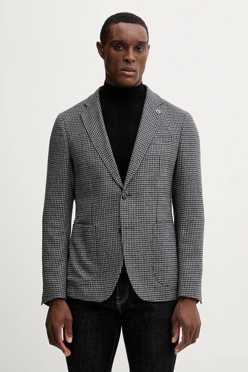 Bunda s prímesou vlny Joop! šedá farba, 30048819