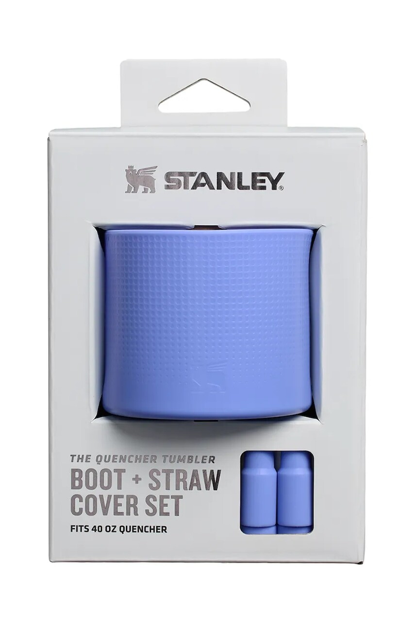 Silikónové príslušenstvo na poháre Stanley Quencher Boot + Straw Topper fialová farba
