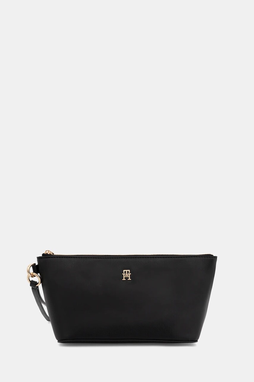 Kozmetická taška Tommy Hilfiger čierna farba, AW0AW18297