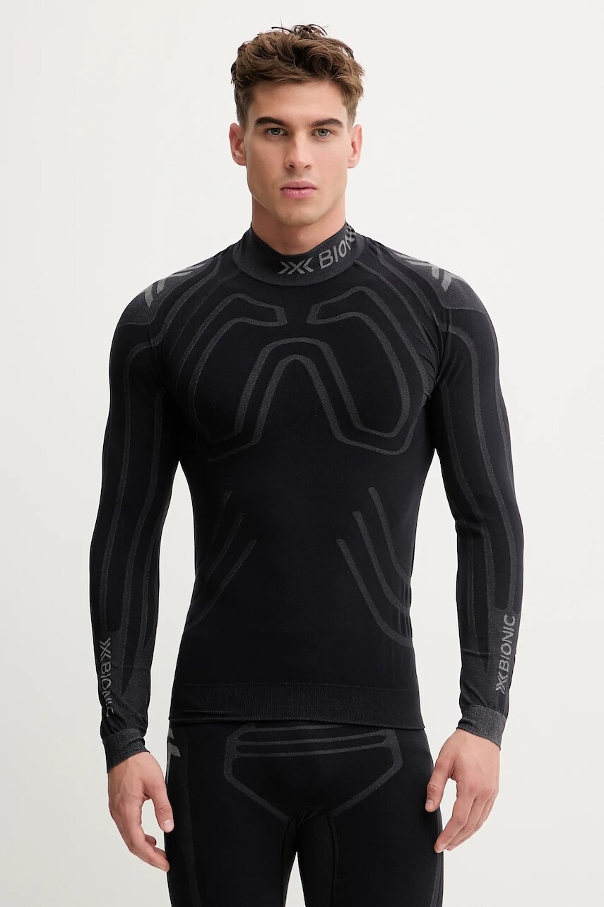 Funkčné tričko s dlhým rukávom X-Bionic HEATLOOP SHIRT čierna farba, W106W25M