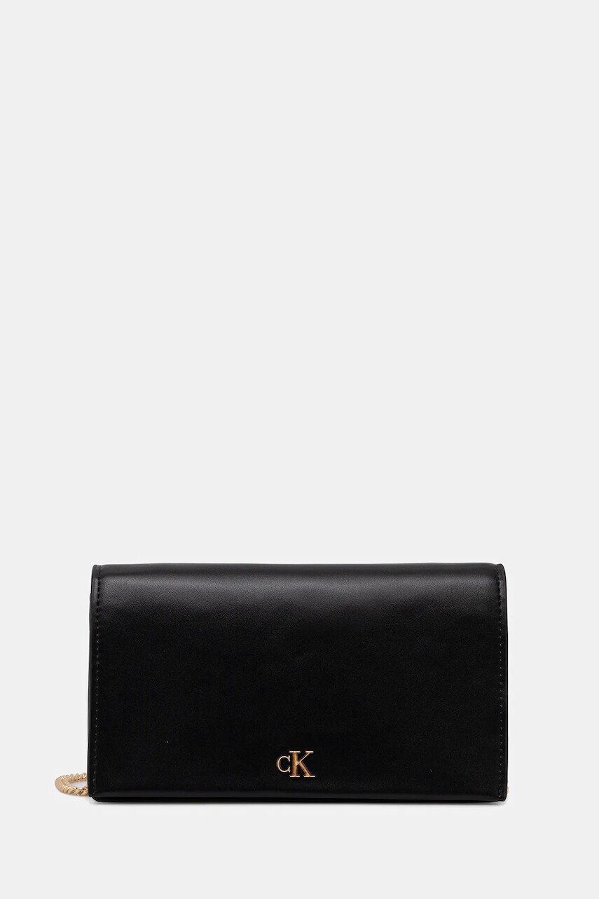 Kabelka Calvin Klein čierna farba, LV04F3319G