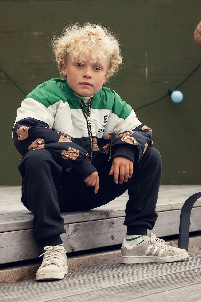 Detská bunda bomber Mini Rodini E.T. čierna farba, 25810100