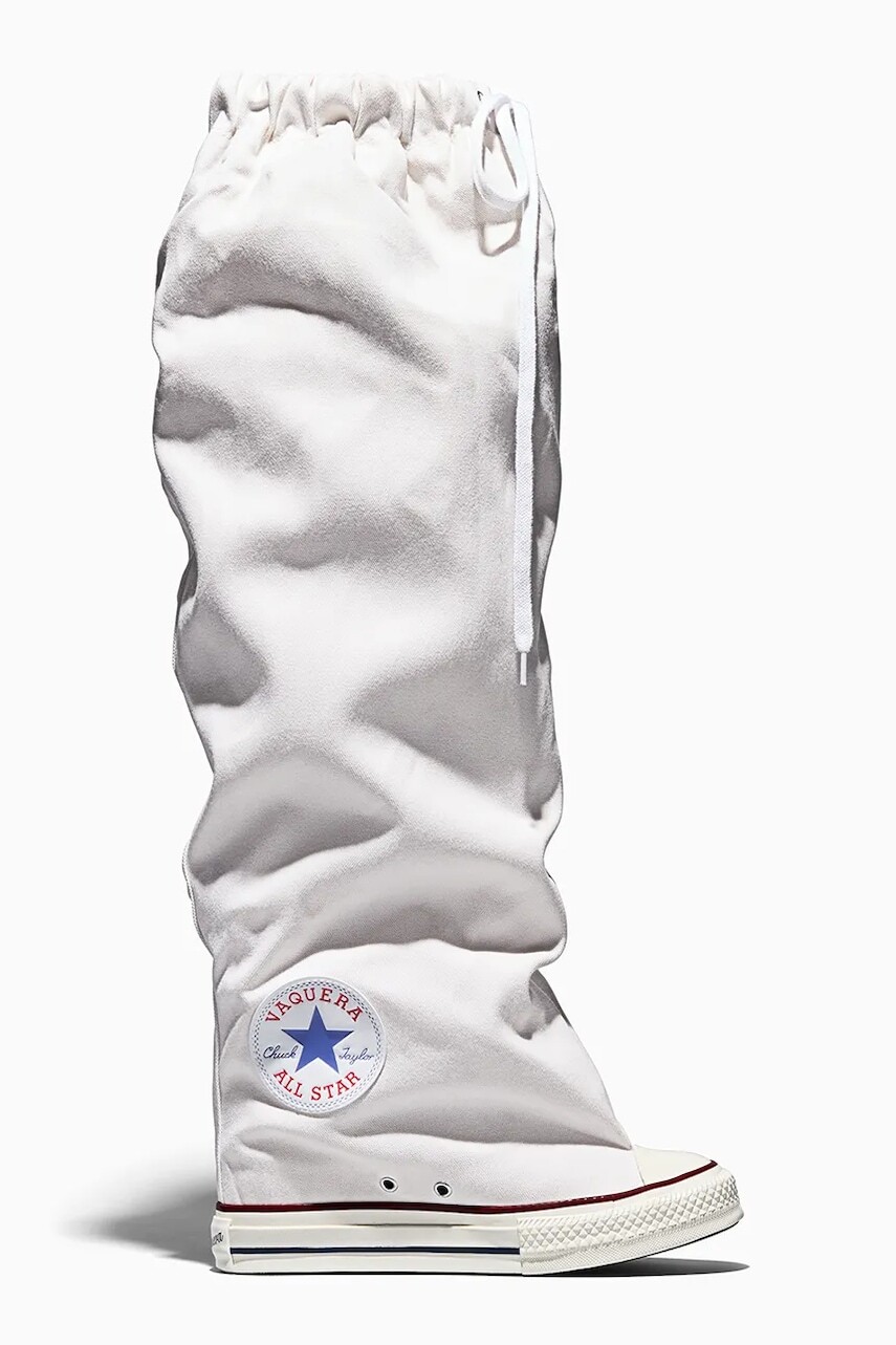 Tenisky Converse x Vaquera Chuck Taylor All Star Wedge XX-HI biela farba, A17690C