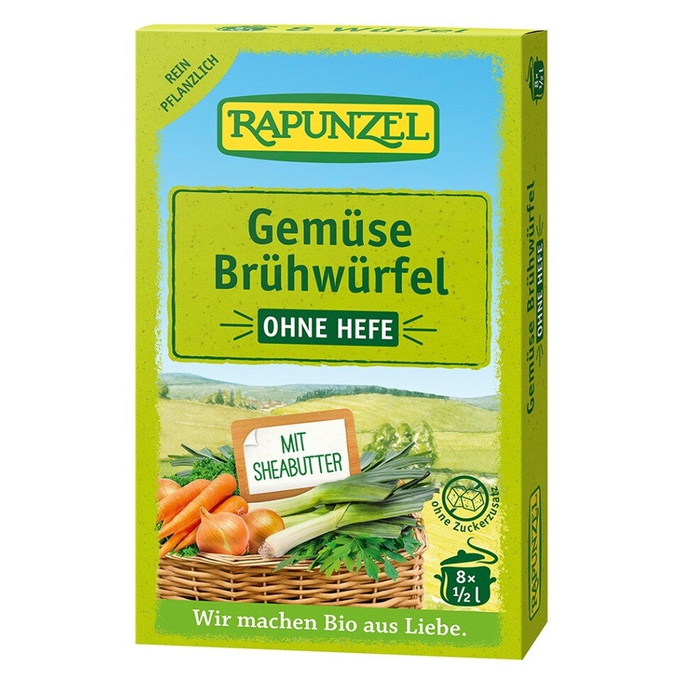 RAPUNZEL Zeleninový vývar bez droždia v kocke BIO 8 kusov