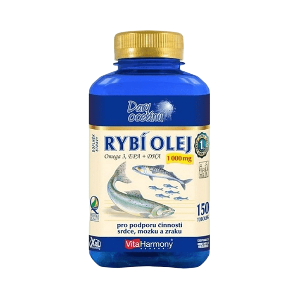 VITAHARMONY Rybí olej Omega 3 1000 mg 150 kapsúl