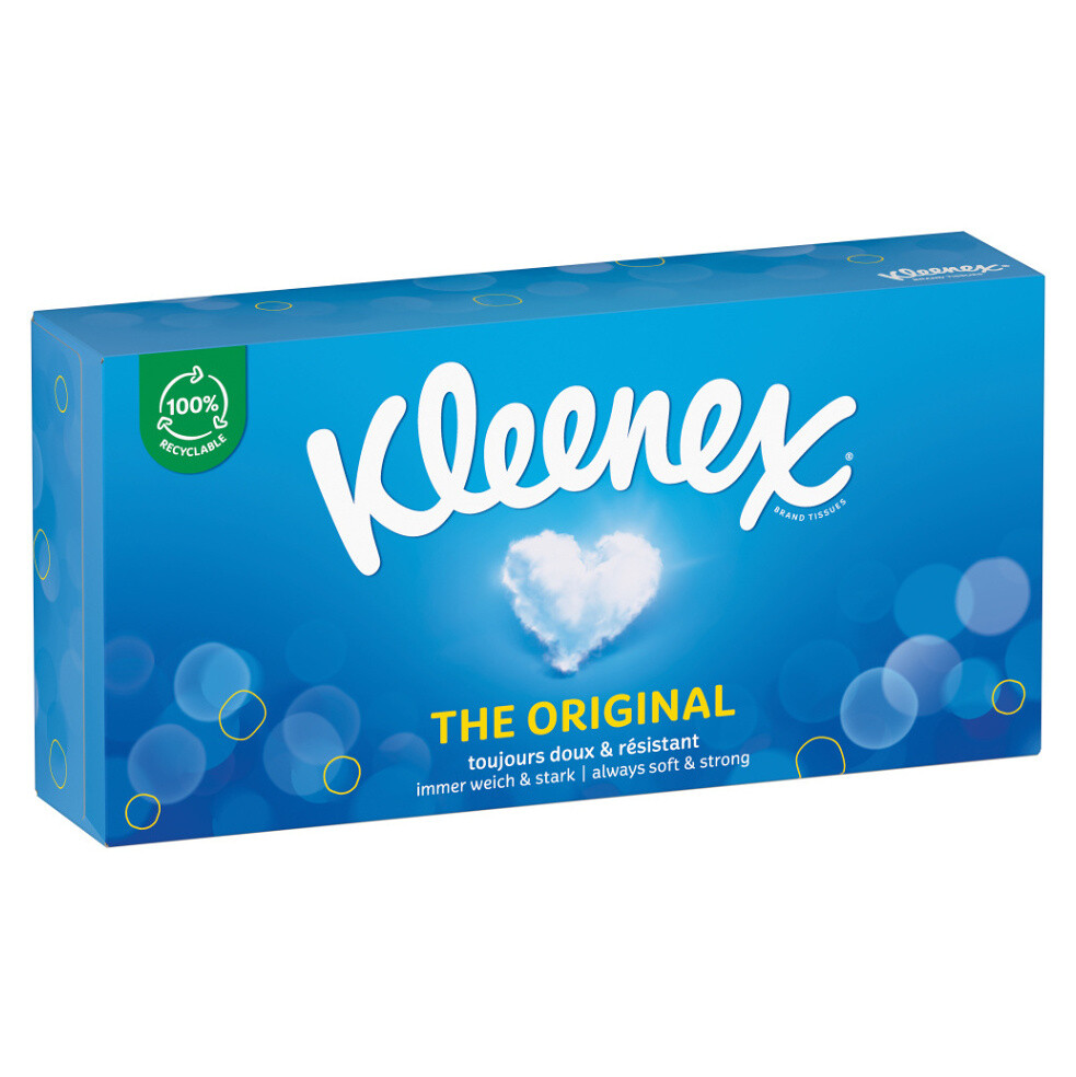 KLEENEX Papierové vreckovky 3-vrstvové Originál Box 72 kusov