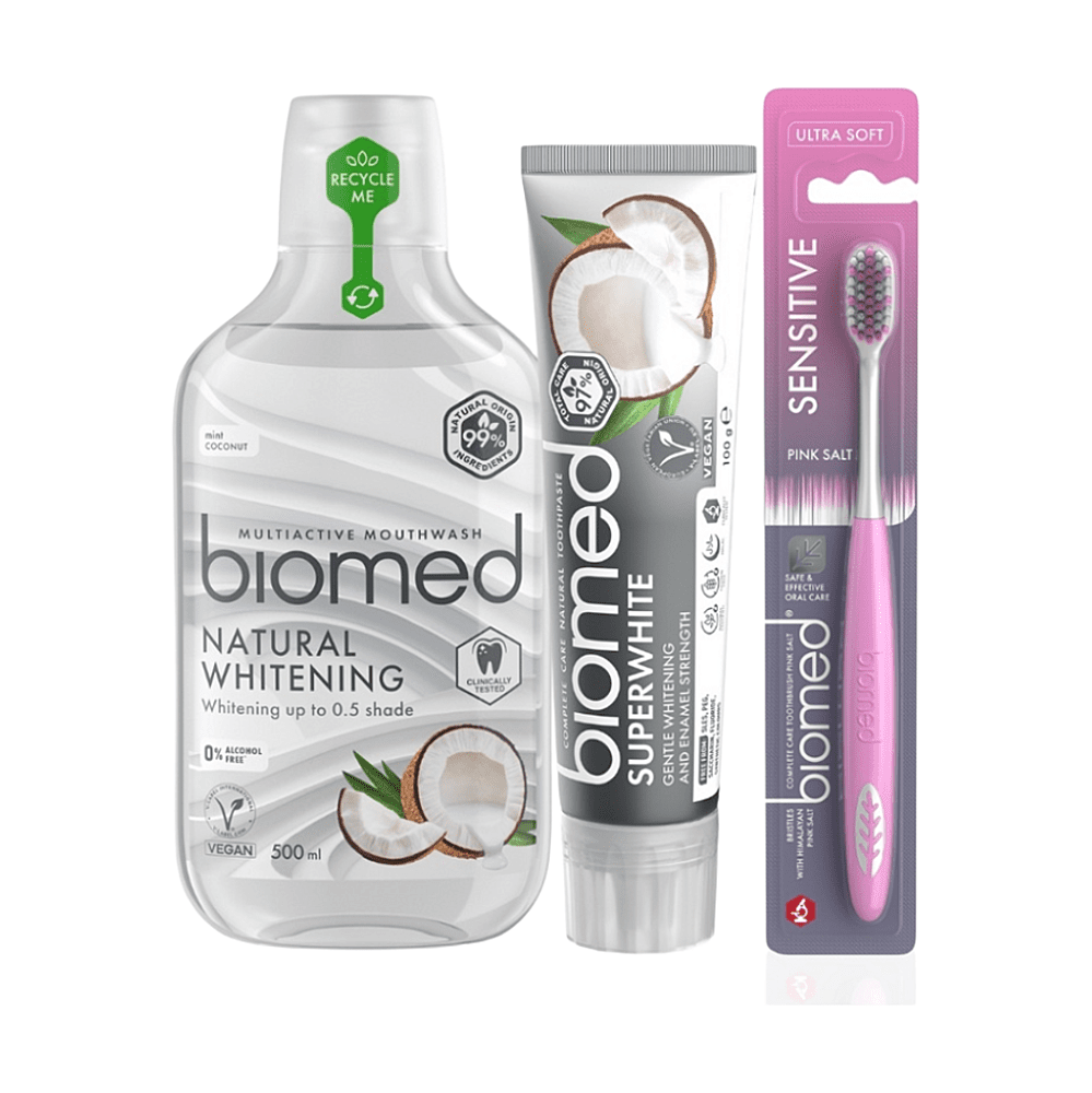 BIOMED Superwhite Darčekové balenie bieliacej starostlivosti